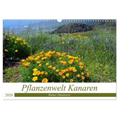 Pflanzenwelt Kanaren (Wandkalender 2026 DIN A3 quer), CALVENDO Monatskalender