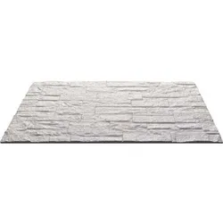 Dekorative 3D-Ziegelsteinoptik-Paneele, 12-teilig, 8,6 m2 PU-Wandverkleidung, 120 x 60 x 2,5 mm, Weißer Quarzit