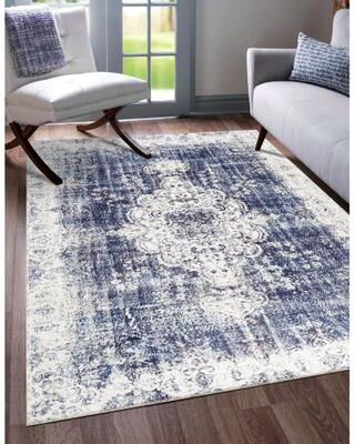 Beverly Rug Vintage Medallion Machine Washable Non Slip Area Rugs for Living Room Bedroom Kitchen