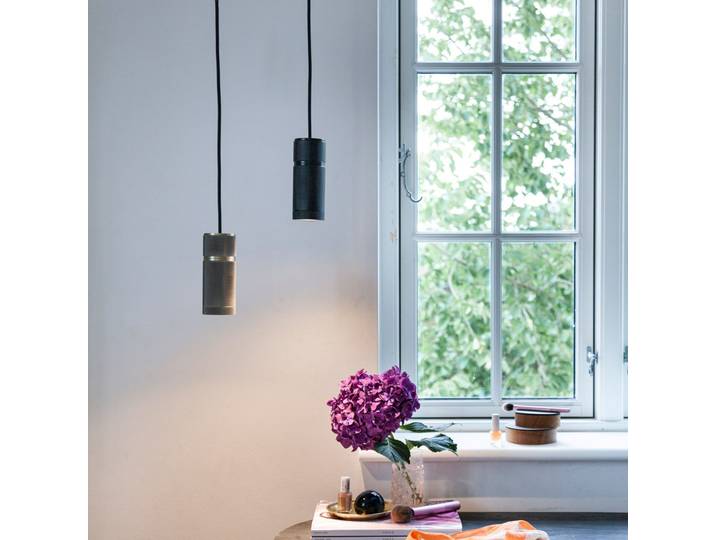 HALO Hängelampe, schwarz matt, Höhe 15 cm GU10 - Halo Design - Wohnzimmer - Aluminium - Einflammig