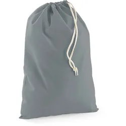 Westford Mill Baumwoll Utensilien Beutel Sportbeutel W115 pure grey XXS (10 x 15 cm)