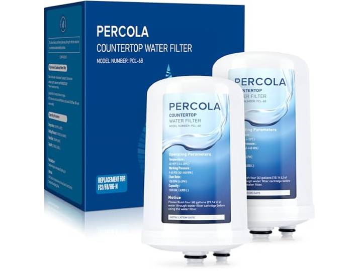 PERCOLA FC1, F8, HG-N Wasserfilter, 2 Stück Kompatibel mit Enagic Leveluk F8 und HG-N Filtern auf K8, SD501 (2011+), JRIV Maschine