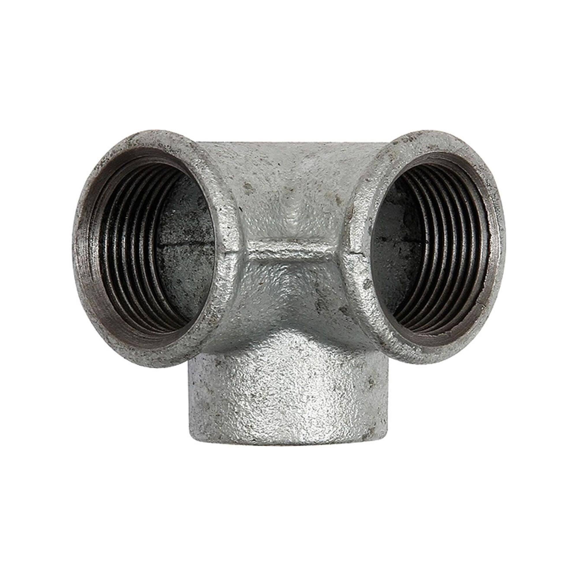 Riegler Winkelverteiler 221, IG/IG/IG, Rp 1/2, schwarzer Temperguss (TFE 221-12)