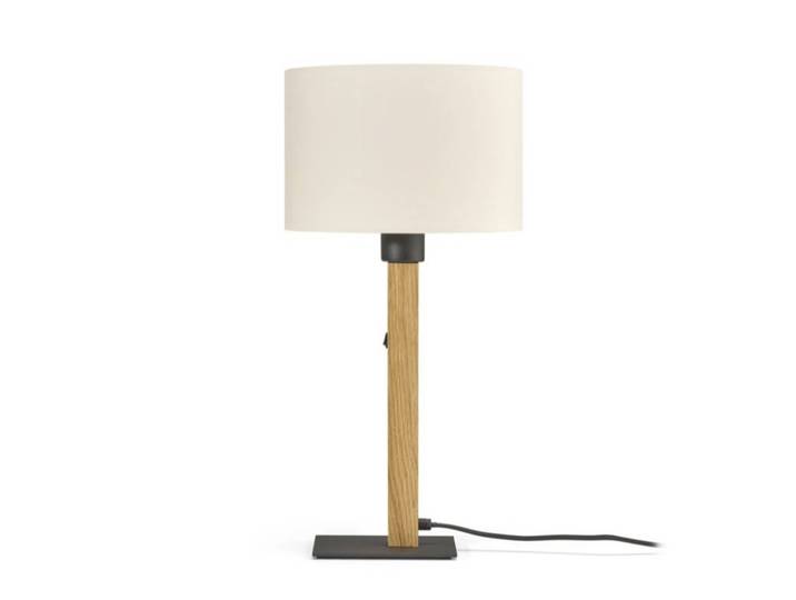 Buschwerk Tischlampe Heloise, Holz hell, für Wohn- / Esszimmer, Holz, Modern