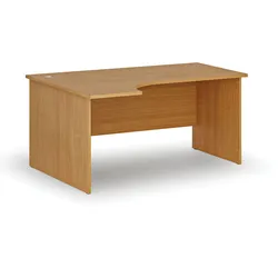 Büro-Eckschreibtisch PRIMO WOOD, 160x120 cm, links, Buche