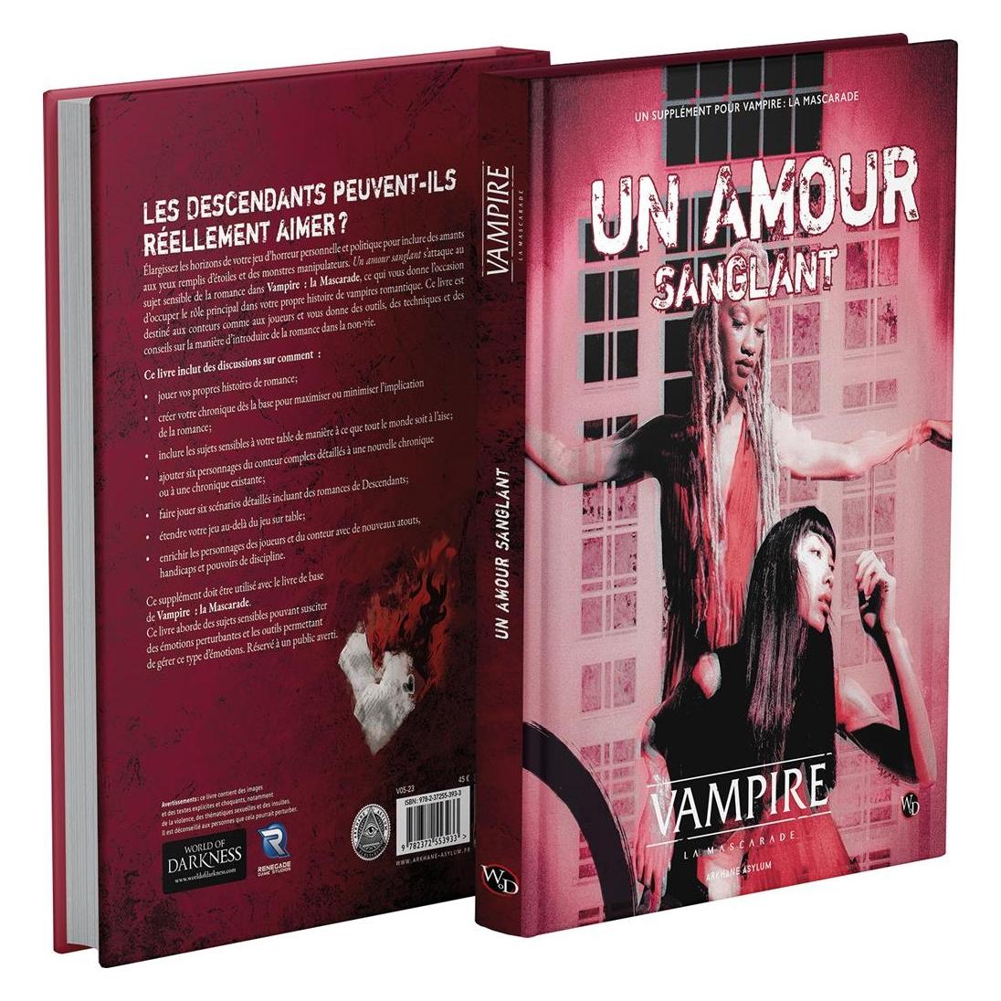 Arkhane Asylum Jeu de Rôle : Vampire la Mascarade - Livre V5: Un Amour Sanglant (Französisch) (ASYVA517FR)
