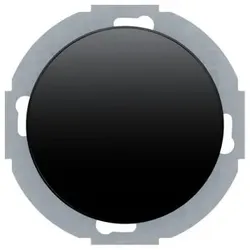 Universal-Drehdimmer mit Softrastung und Regulierknopf (schwarz, glänzend)