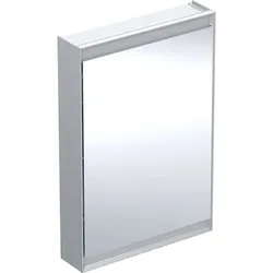 Geberit ONE Spiegelschrank mit ComfortLight, Aluminium eloxiert, 60x90x15 cm, AP-Montage, Türanschlag rechts
