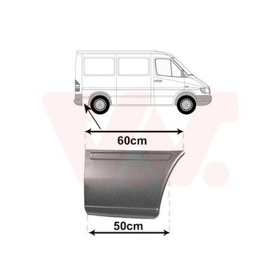 VAN WEZEL Seitenwand 3075144 hinter der Achse