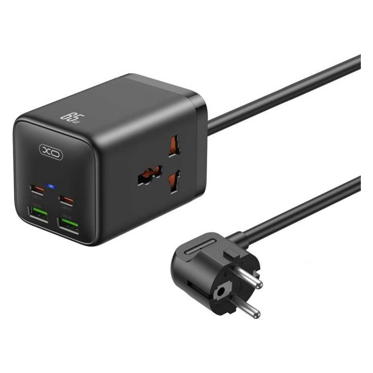xO Power Strip WL24, 2 x Socket, Black (2 Ports) (64634935)