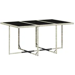vidaXL, Gartentisch + Balkontisch, Ditzingen (Glas) (165 x 106 x 73 cm)