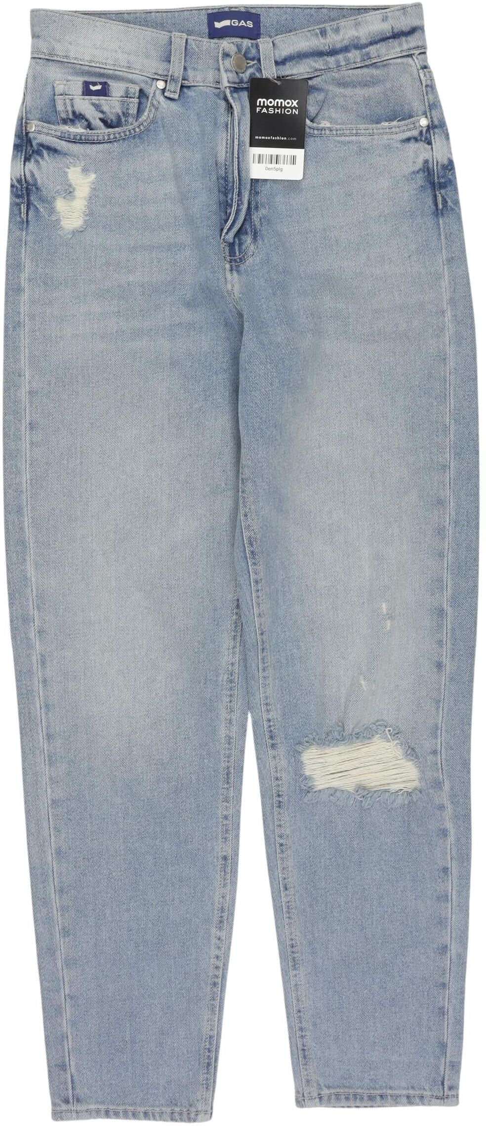 GAS Damen Jeans, Hellblau, Gr. W24, Baumwolle / Elasthan - Second Hand