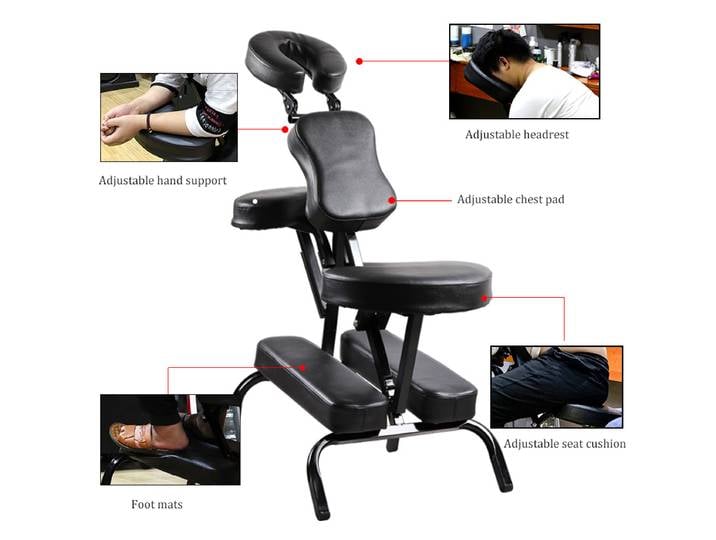 Chaise de tatouage de Massage pliable, Portable, coussin en cuir, mobilier de Salon de beauté à la mode