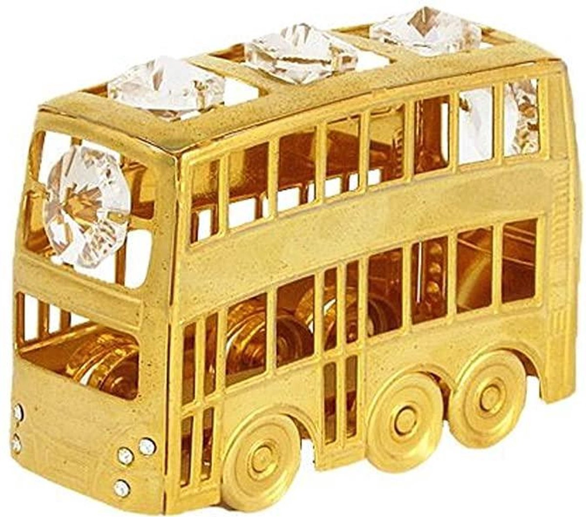 Crystal Temptations Dubbeldekker bus 24 karat verguld met Swarovski kristallen