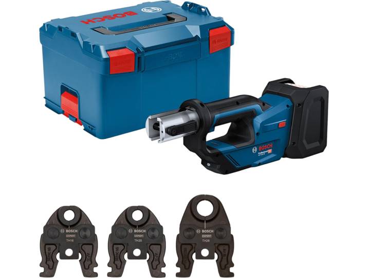 Sertisseuse sans fil GPT 18V-19 Professional + 3 Mâchoires type TH16/20/26 + L-BOXX 238 - BOSCH - 06019M2004