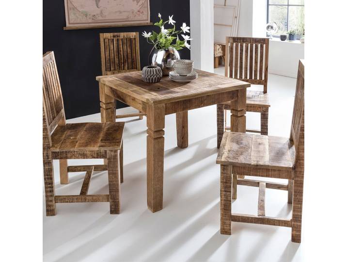 Esstisch Mia , 80x80 , Mango Holz massiv