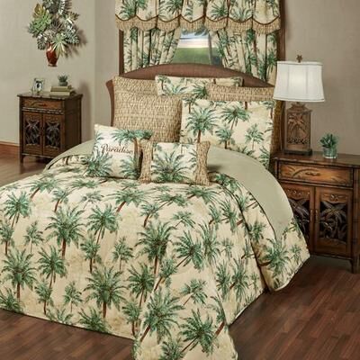 Touch of Class Palmetto Grande Bedspread Set Multi Warm, Queen, Multi Warm