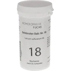 HOMOEOPATHIEFUCHS Schüssler-Salz Nummer 18 Calcium sulfuratum D6 Biochemie 400 St Tabletten