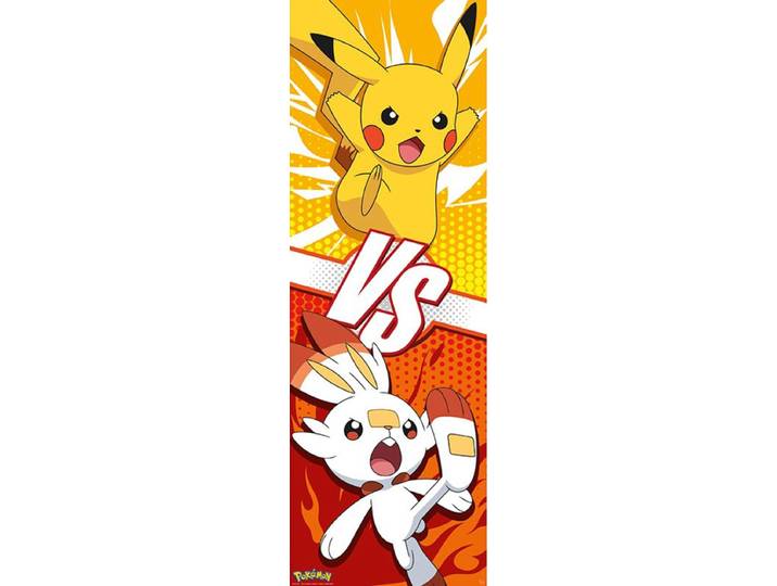 Poster Pokémon - Pikachu and Scorbunny 53x158cm