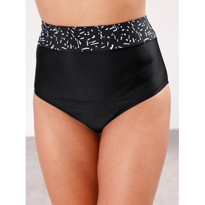 Bikini-Hose, Damen, Gr. 42, Normalgrößen, schwarz, Elasthan, Polyamid, Badehosen Bikini-Hose