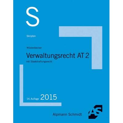 Skript Verwaltungsrecht AT 2, Taschenbuch von Horst Wüstenbecker, Alpmann und Schmidt