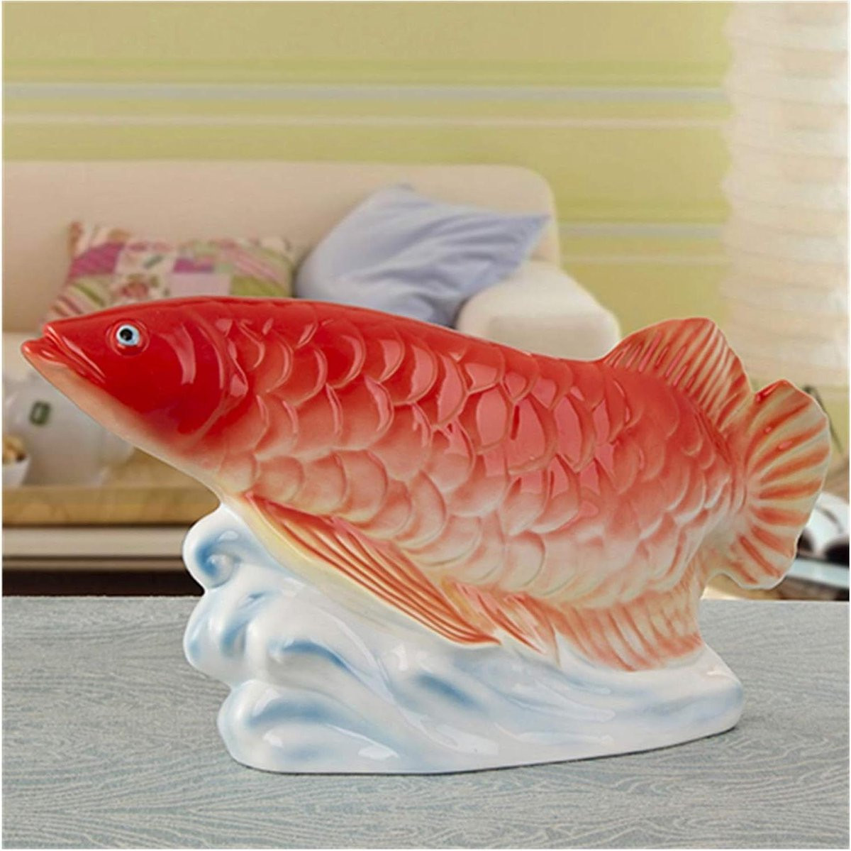 Feng Shui Draak Keramisch Beeld Goud
