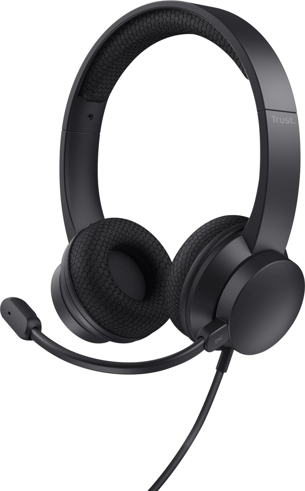 Trust Ayda ENC Over-ear Headset met USB-a aansluiting - Zwart