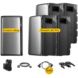 EcoFlow Stream Ultra, All-in-One Speicher für Balkonkraftwerke, by Powerness - Stream Ultra + 4 x Stream AC Pro | 9600Wh / 1 x Smart Meter / Powerness Express (Lieferzeit: 5-14 Werktage)