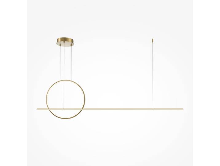 Maytoni Pendelleuchte Halo LED Brass aus - und Aluminum 2100 Lumen 40W für Küche, Schlafzimmer, Wohnzimmer, Esszimmer, Lobby