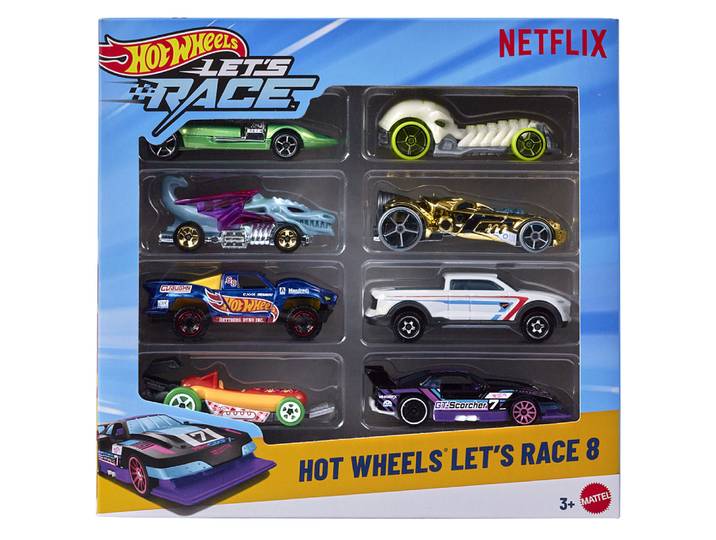hot wheels- coffret 5 véhicules let’s race-véhicules échelle 1/64