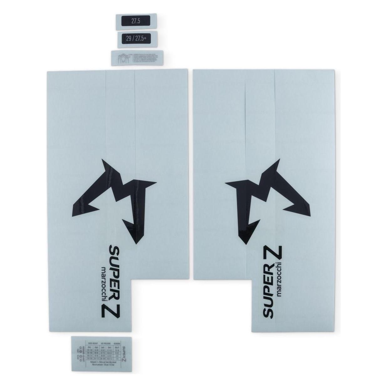 Fox Decal Kit: 2025, Marzocchi Super Z, Std/Clear Logo, Gloss Red Fork FK (58892425)