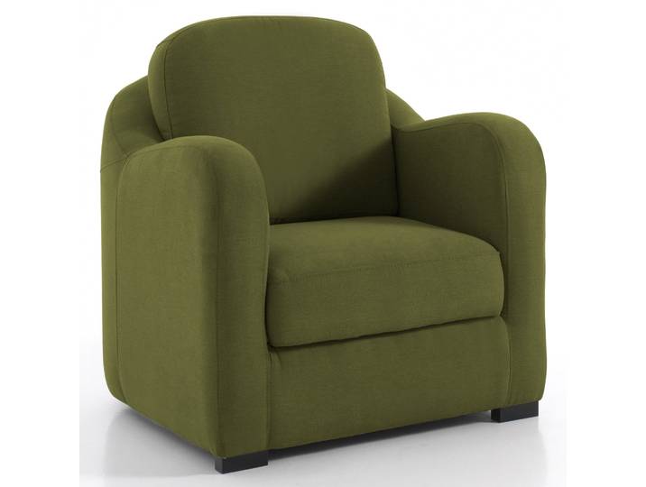IBIZA - Fauteuil cabriolet - Velours, Vert sapin