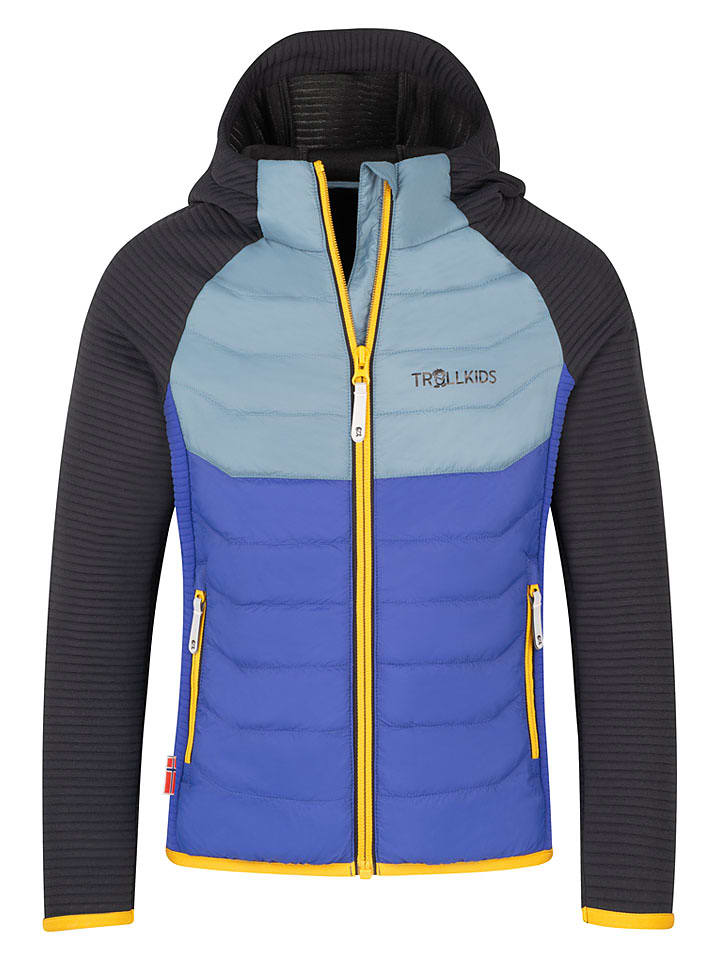 Trollkids Hybrid-Fleecejacke "Sirdal" in Schwarz - 104
