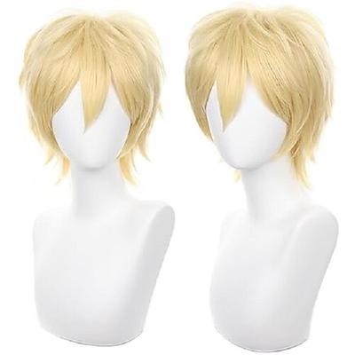 Cosplay Perücke kurz stachelig flauschig hitzebeständig geschichtet Kunsthaar Männer Frauen Karneval Party Perücke