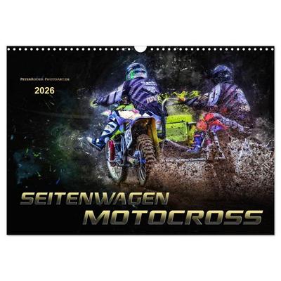 Seitenwagen Motocross (Wandkalender 2026 DIN A3 quer), CALVENDO Monatskalender