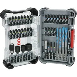 Bosch PRO Impact Schrauberbits und Multi Construction Bohrer Mixed, 40-teiliges Set - 2608521U85