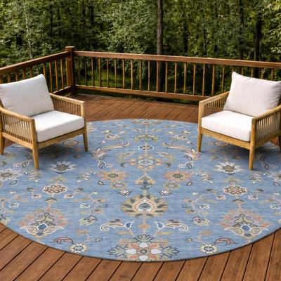 Addison Rugs Machine Washable Indoor/ Outdoor Traditional Basalt Chantille Rug