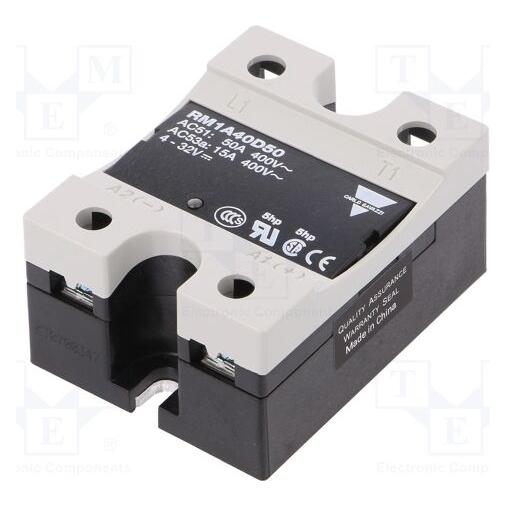 Carlo Gavazzi Halbleiter einphasig 42-440V AC 50A 4-32V DC (RM1A40D50) (RM1A40D50)