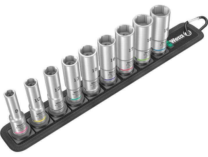 Wera 05004545001 Wera Belt B Deep 1 Steckschl. Einsatz-Satz\, 3/8