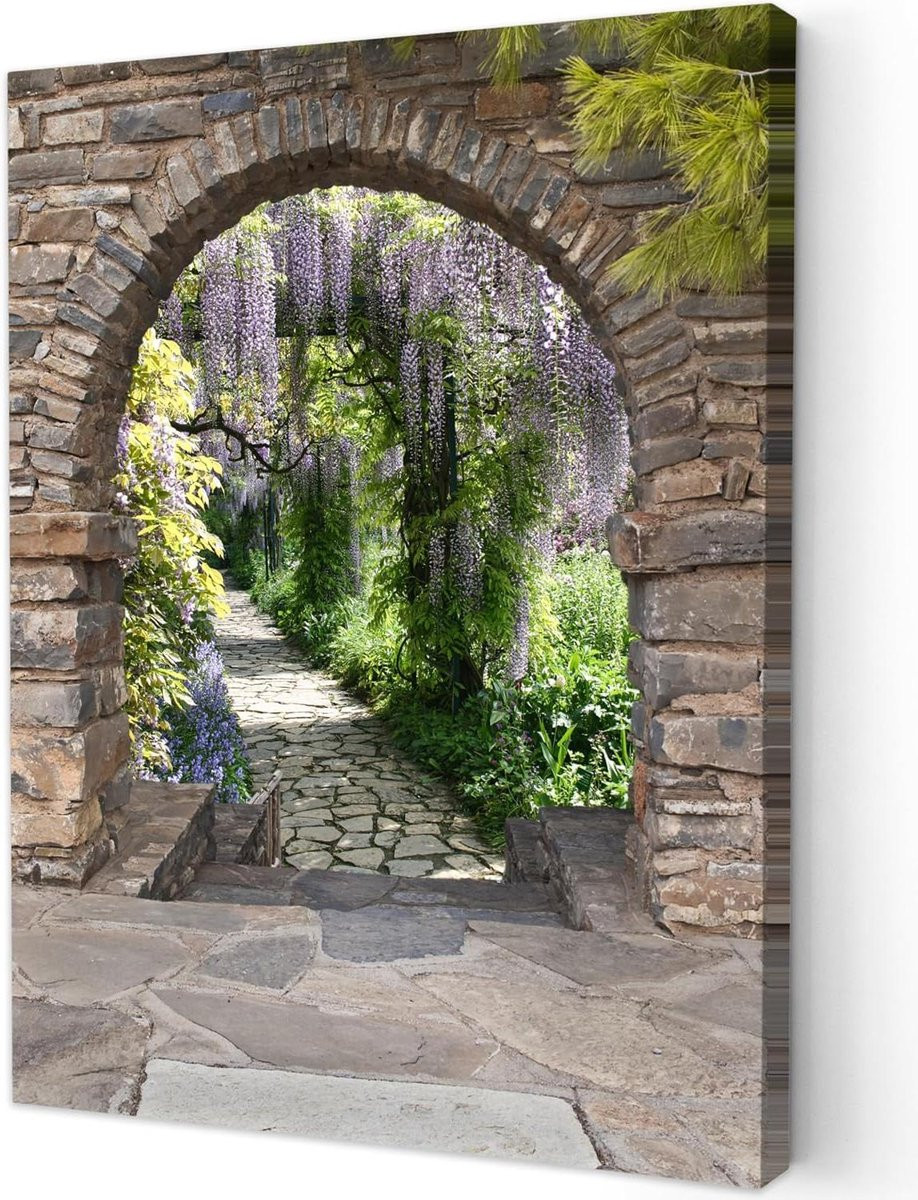 Canvas Schilderij Natuur met Houten Frame - 30 x 40 cm