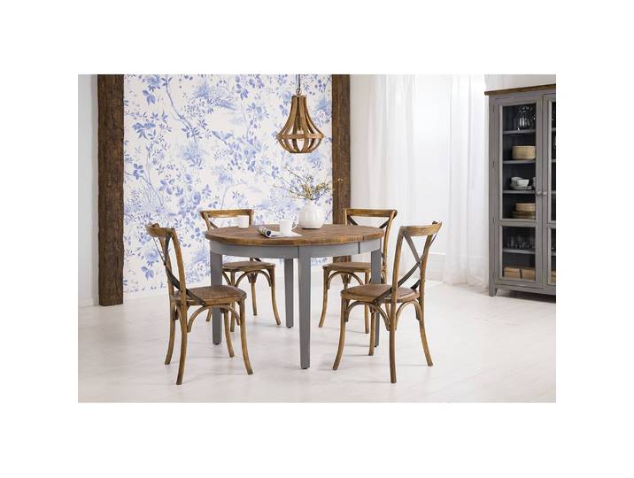 Table III Ø 120cm Marron/Pin gris