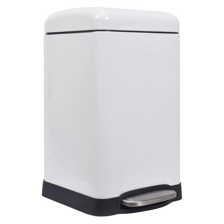 Perel Urban bin - 20 l - Square - White matt (20 l) (BIN-354143)