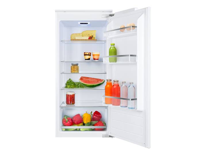 AMICA Einbaukühlschrank EVKSX 352 231 , Energieeffizienz: E, silber (weiß), Rechtsanschlag, wechselbar, Kühlschränke, Frische leicht gemacht – elegant und nahtlos verbaut, Einbaukühlschrank