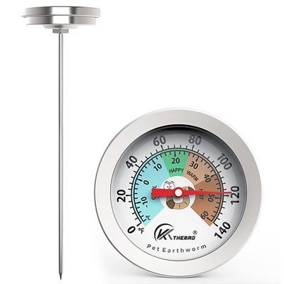Komposterde Gartenthermometer superlanger Edelstahlfühler Düngertest Thermometer 50cm