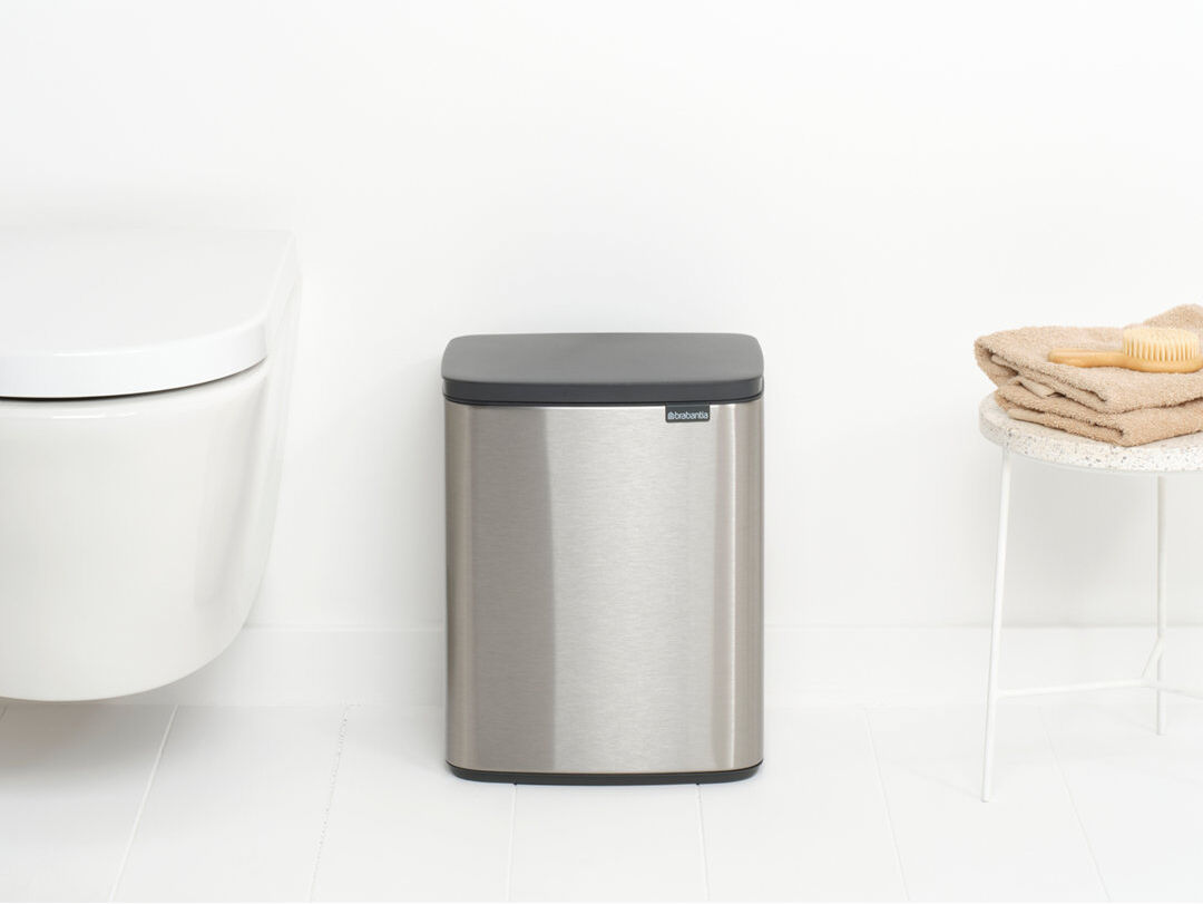 Brabantia Bo Waste Bin Matt Steel 12 L