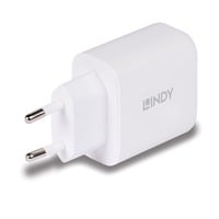 Ladegerät 65 Watt USB-A & C GaN Charger weiß, 1x USB-A, 1x USB-C PD 3.0, GaN, PPS