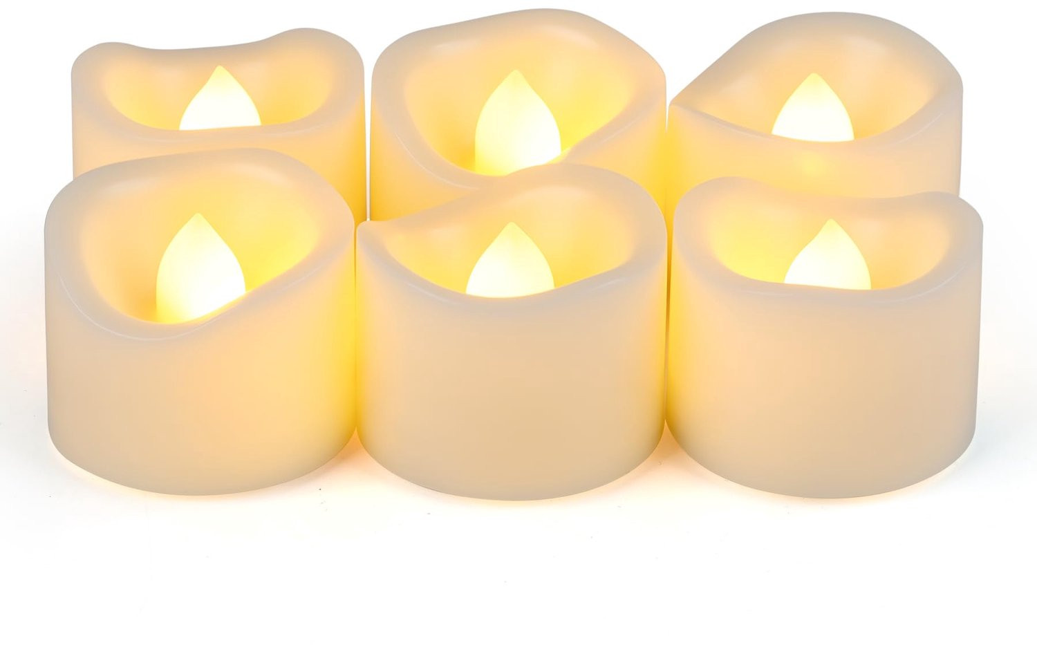 SnelShoppen Flameless Flickering LED Theelicht Kaarsen met Timer voor Halloween