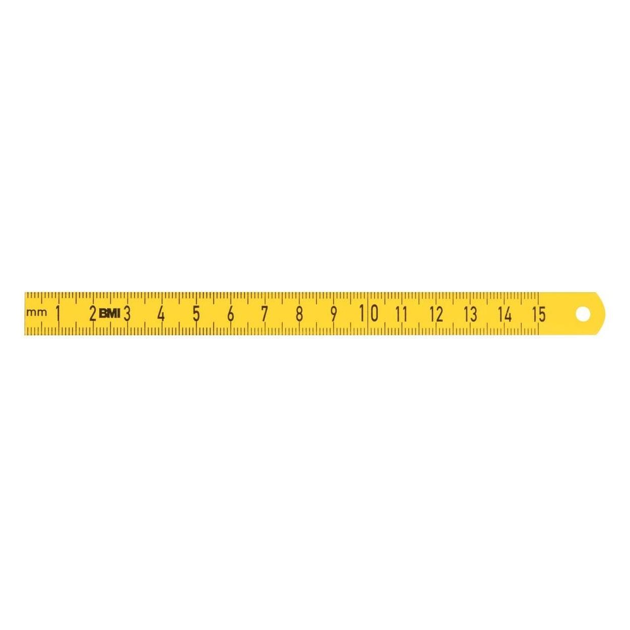 BMI Stahlmassstab ISOFLEX Länge 150 mm Stahl mit Polyamid flexibel (0.15 m) (3577015)
