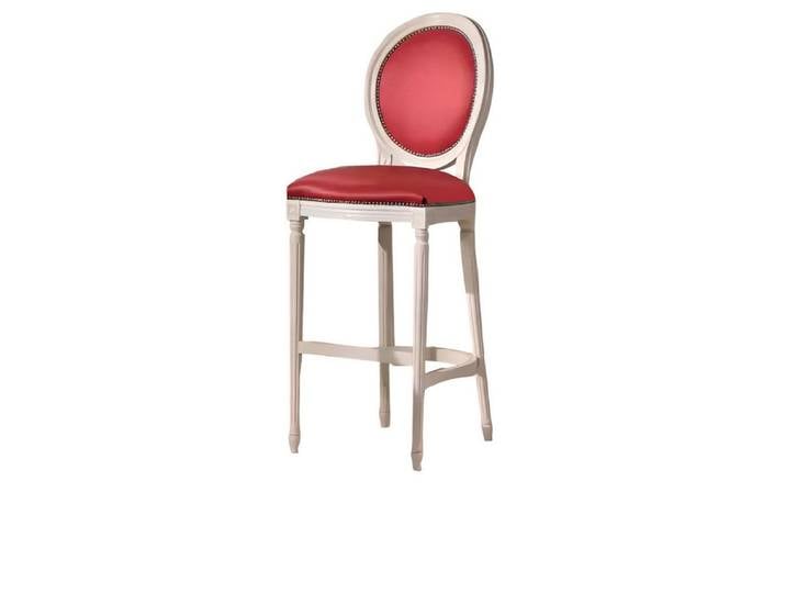 Xlmoebel Barhocker Rosa gepolsterter Barstuhl im klassischen Design (Barstuhl, 1 St., Barstuhl), Hergestellt in Europa