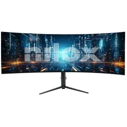 Nilox NXM49CRVDC (5120 x 1440 Pixel, 49"), Monitor, Schwarz